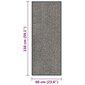 vidaXL durvju paklājs, 60x150 cm, gaiši brūns cena un informācija | Kājslauķi | 220.lv