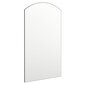 vidaXL spogulis ar LED gaismām, 90x45 cm, stikls, arkas forma cena un informācija | Spoguļi | 220.lv