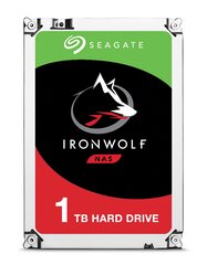 Seagate IronWolf ST1000VN002 внутренний жесткий диск 3.5" 1000 GB Serial ATA III цена и информация | Внутренние жёсткие диски (HDD, SSD, Hybrid) | 220.lv