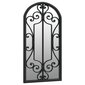 vidaXL dārza spogulis, melns, 70x30 cm, dzelzs, izmantošanai ārā cena un informācija | Spoguļi | 220.lv