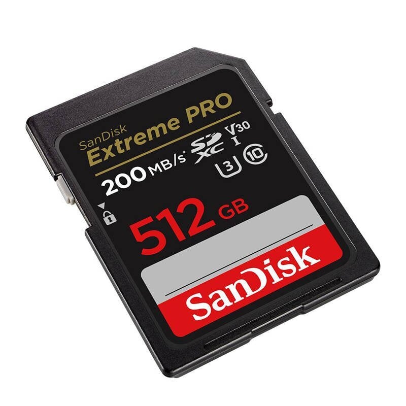 SANDISK EXTREME PRO SDXC 512GB 200/140 MB/s UHS-I U3 memory card (SDSDXXD-512G-GN4IN) цена и информация | Atmiņas kartes mobilajiem telefoniem | 220.lv