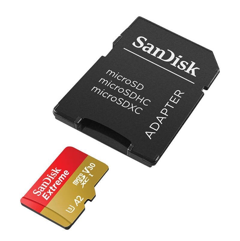 SANDISK EXTREME microSDXC 256 GB 190/130 MB/s UHS-I U3 memory card (SDSQXAV-256G-GN6MA) цена и информация | Atmiņas kartes mobilajiem telefoniem | 220.lv