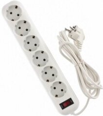 Bellight Extension Cord with 6 Sockets Outlet Earthed with Switch 1.5m cena un informācija | Kabeļi un vadi | 220.lv