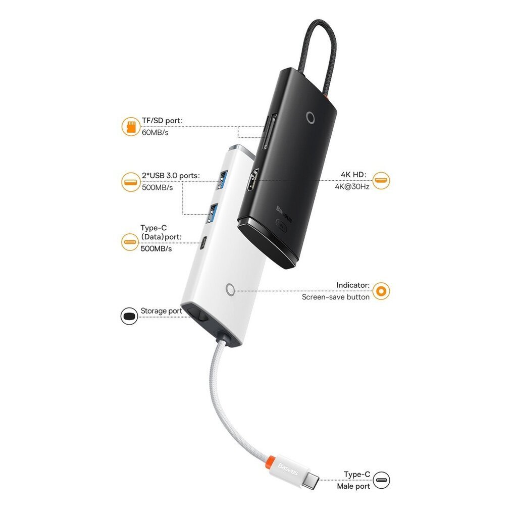 Adapteris Baseus cena un informācija | Adapteri un USB centrmezgli | 220.lv