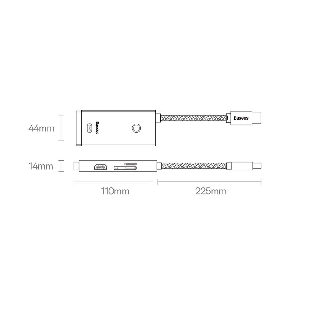 Adapteris Baseus цена и информация | Adapteri un USB centrmezgli | 220.lv