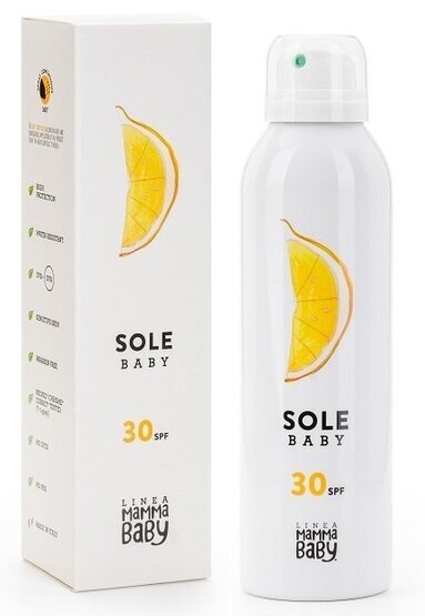 Linea Mamma Baby Sole SPF 30 saules aizsargājošā emulsija ķermenim 150ml cena un informācija | Sauļošanās krēmi | 220.lv