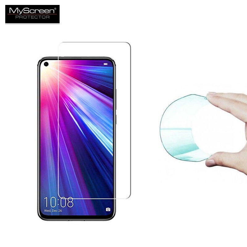 MyScreen Hybrid 0.15mm 8H Premium Japan Elastīgs Stikls-plēve Huawei Nova 5T / Honor 20 / Honor 20 Pro (Dzidra redzemība) cena un informācija | Ekrāna aizsargstikli | 220.lv