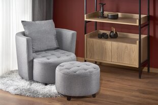 Кресло Halmar Hampton с подставкой для ног, серый цвет цена и информация | Кресла для отдыха | 220.lv