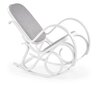 Šūpuļkrēsls Halmar Max Bis Plus, balts/pelēks cena un informācija | Atpūtas krēsli | 220.lv