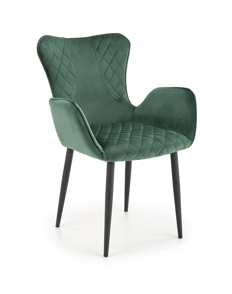 2-u krēslu komplekts Halmar K427, tumši zaļš цена и информация | Virtuves un ēdamistabas krēsli | 220.lv