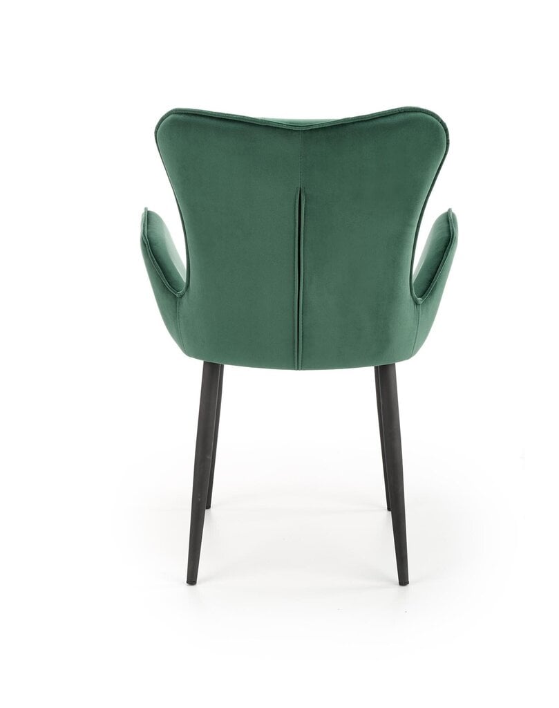 2-u krēslu komplekts Halmar K427, tumši zaļš cena un informācija | Virtuves un ēdamistabas krēsli | 220.lv