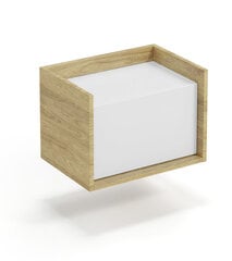 Шкаф низкий Halmar Mobius 1D, коричневый/белый цвет цена и информация | Шкафчики в гостиную | 220.lv