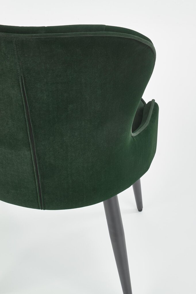 2 krēslu komplekts Halmar K366, tumši zaļš cena un informācija | Virtuves un ēdamistabas krēsli | 220.lv