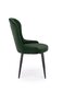 2 krēslu komplekts Halmar K366, tumši zaļš цена и информация | Virtuves un ēdamistabas krēsli | 220.lv
