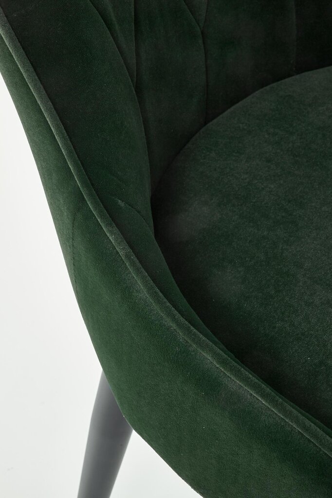 2 krēslu komplekts Halmar K366, tumši zaļš cena un informācija | Virtuves un ēdamistabas krēsli | 220.lv