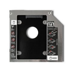 Qoltec 51869 Iebūvējams adapteris priekš Poratīvā Datora otra cietā diska 2.5'' iekš CD/DVD ROM ligzdas (12.7mm) цена и информация | Внутренние жёсткие диски (HDD, SSD, Hybrid) | 220.lv