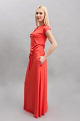 Длинное платье кораллового цвета цена и информация | Платья | 220.lv