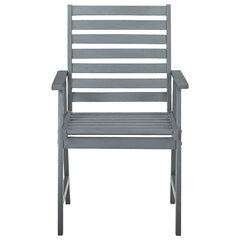 vidaXL dārza krēsli ar matračiem, 2 gab., akācijas masīvkoks cena un informācija | Dārza krēsli | 220.lv
