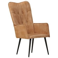 vidaXL atpūtas krēsls, brūns audums цена и информация | Кресла в гостиную | 220.lv