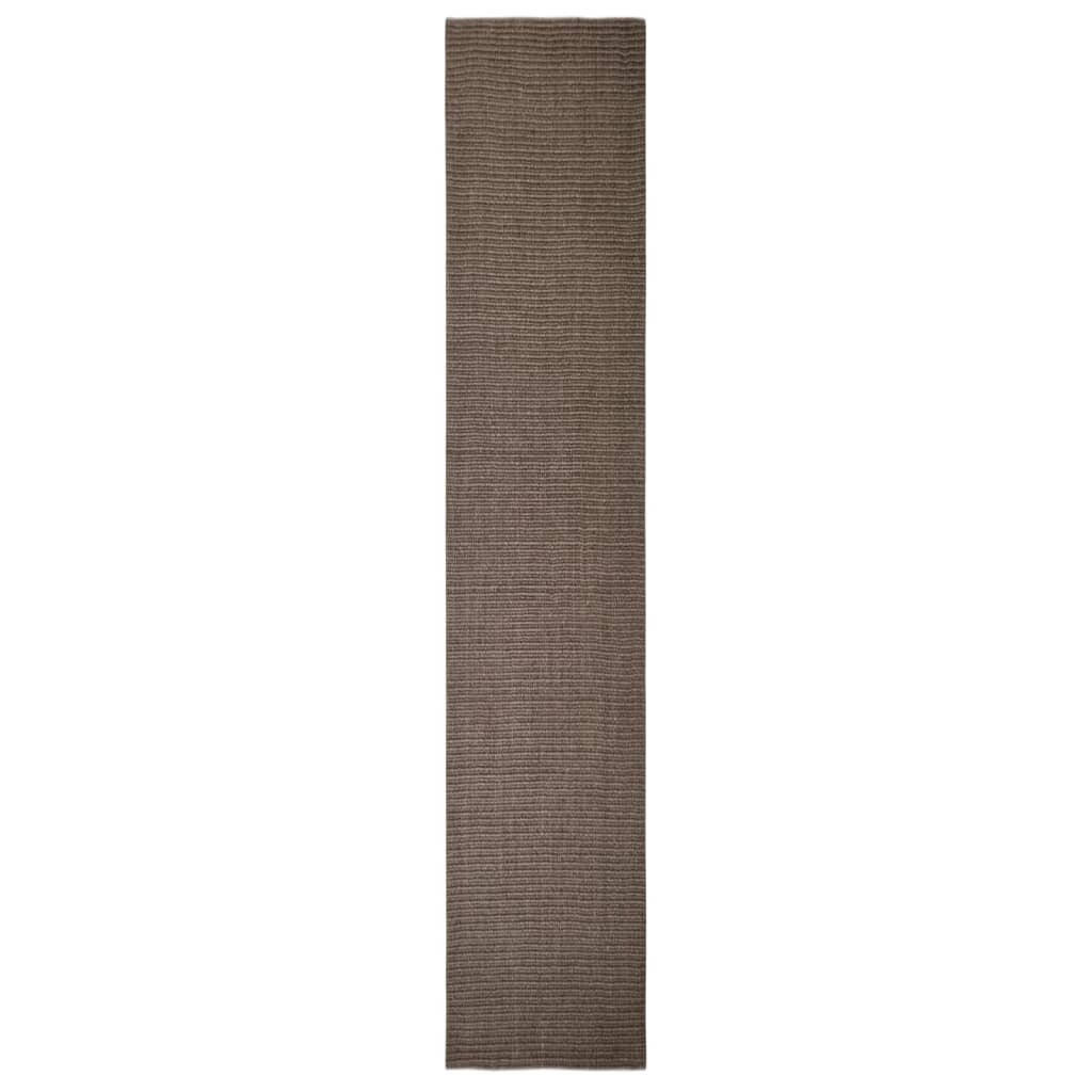 vidaXL paklājs, dabīgs sizals, 66x350 cm, brūns cena un informācija | Paklāji | 220.lv