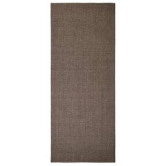 vidaXL paklājs, dabīgs sizals, 80x200 cm, brūns cena un informācija | Paklāji | 220.lv
