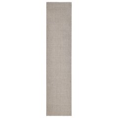 vidaXL paklājs, dabīgs sizals, 66x300 cm, smilšu krāsa cena un informācija | Paklāji | 220.lv