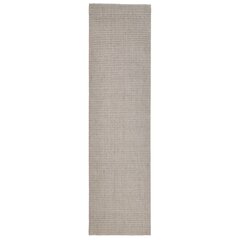 vidaXL paklājs, dabīgs sizals, 80x300 cm, smilšu krāsa цена и информация | Ковры | 220.lv