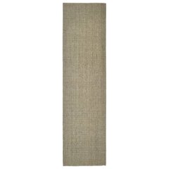vidaXL paklājs, dabīgs sizals, 66x250 cm, pelēkbrūns цена и информация | Ковры | 220.lv