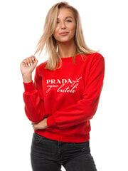 Sieviešu džemperis sarkans "Prada" цена и информация | Женские толстовки | 220.lv