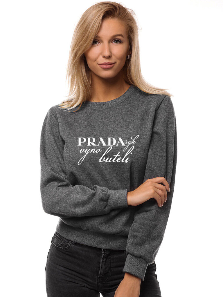 Sieviešu džemperis Prada, pelēks cena un informācija | Jakas sievietēm | 220.lv