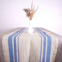 Norravilla lina galda celiņš French Blue, 40x150 cm. cena un informācija | Galdauti, salvetes | 220.lv