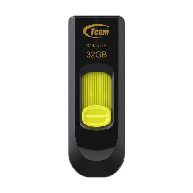 Team Group C145 USB flash drive 32 GB USB Type-A 3.2 Gen 1 (3.1 Gen 1) Black, Yellow cena un informācija | USB Atmiņas kartes | 220.lv