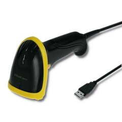 Qoltec 50860 Wired Laser Barcode Scanner 1D | USB цена и информация | Smart устройства и аксессуары | 220.lv