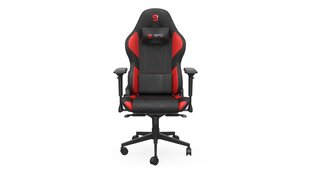 SPC Gear SR600 RD Spēļu krēsls ar polsterētu sēdekli, melns/sarkans cena un informācija | Biroja krēsli | 220.lv