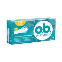 OB Pro Comfort Normal tamponi, 16 gab. cena un informācija | Tamponi, higiēniskās paketes, ieliktnīši | 220.lv