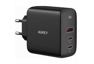 Aukey Wall Charger PA-B6S Mini USB-C, 2 x USB-C, USB-A, 90 W цена и информация | Зарядные устройства для телефонов | 220.lv