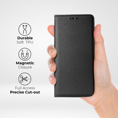 Перекидной чехол Moozy для Xiaomi 12 Pro - Черный магнитный откидной футляр с держателем для карт и подставкой цена и информация | Чехлы для телефонов | 220.lv