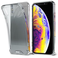 Moozy Xframe Triecienizturīgs vāciņš telefonam iPhone X, iPhone XS – caurspīdīgs hibrīda vāciņš ar triecienu absorbējošu TPU apmali цена и информация | Чехлы для телефонов | 220.lv