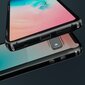 Moozy Xframe Triecienizturīgs vāciņš telefonam Samsung Galaxy S10 – divu krāsu caurspīdīgs hibrīda vāciņš ar melnu triecienu absorbējošu TPU apmali cena un informācija | Telefonu vāciņi, maciņi | 220.lv