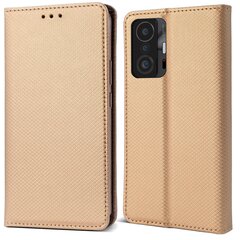 Moozy magnētisks telefona maciņš ar karšu turētāju un statīva funkciju saderīgs ar Xiaomi 11T, Xiaomi 11T Pro telefona modeli - Zelta cena un informācija | Telefonu vāciņi, maciņi | 220.lv