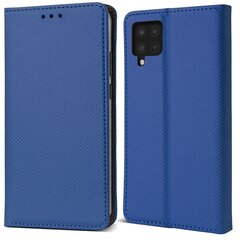 Перекидной чехол Moozy для Samsung Galaxy A22 - Темно-синий магнитный откидной футляр с держателем для карт и подставкой цена и информация | Чехлы для телефонов | 220.lv