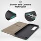 Moozy magnētisks telefona maciņš ar karšu turētāju un statīva funkciju saderīgs ar Samsung Galaxy S22 Ultra 5G telefona modeli - Melns cena un informācija | Telefonu vāciņi, maciņi | 220.lv