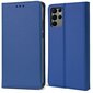 Moozy magnētisks telefona maciņš ar karšu turētāju un statīva funkciju saderīgs ar Samsung Galaxy S22 Ultra 5G telefona modeli - Tumši zils cena un informācija | Telefonu vāciņi, maciņi | 220.lv