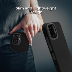 Moozy Lifestyle telefona vāciņš saderīgs ar Xiaomi 11T, Xiaomi 11T Pro – augstvērtīga silikona apvalks ar matētu virsmu un mīkstu mikrošķiedras oderi, Melns cena un informācija | Telefonu vāciņi, maciņi | 220.lv