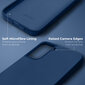 Moozy Lifestyle telefona vāciņš saderīgs ar Samsung Galaxy S21 FE 5G – augstvērtīga silikona apvalks ar matētu virsmu un mīkstu mikrošķiedras oderi, Pusnakts zils цена и информация | Telefonu vāciņi, maciņi | 220.lv