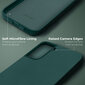Moozy Lifestyle telefona vāciņš saderīgs ar Samsung Galaxy S22 5G – augstvērtīga silikona apvalks ar matētu virsmu un mīkstu mikrošķiedras oderi, Tumši zaļš cena un informācija | Telefonu vāciņi, maciņi | 220.lv