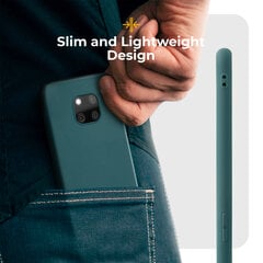 Moozy Minimalist plāns, matēts silikona vāciņš saderīgs ar Huawei Mate 20 Pro telefona modeli, Pelēkzils цена и информация | Чехлы для телефонов | 220.lv