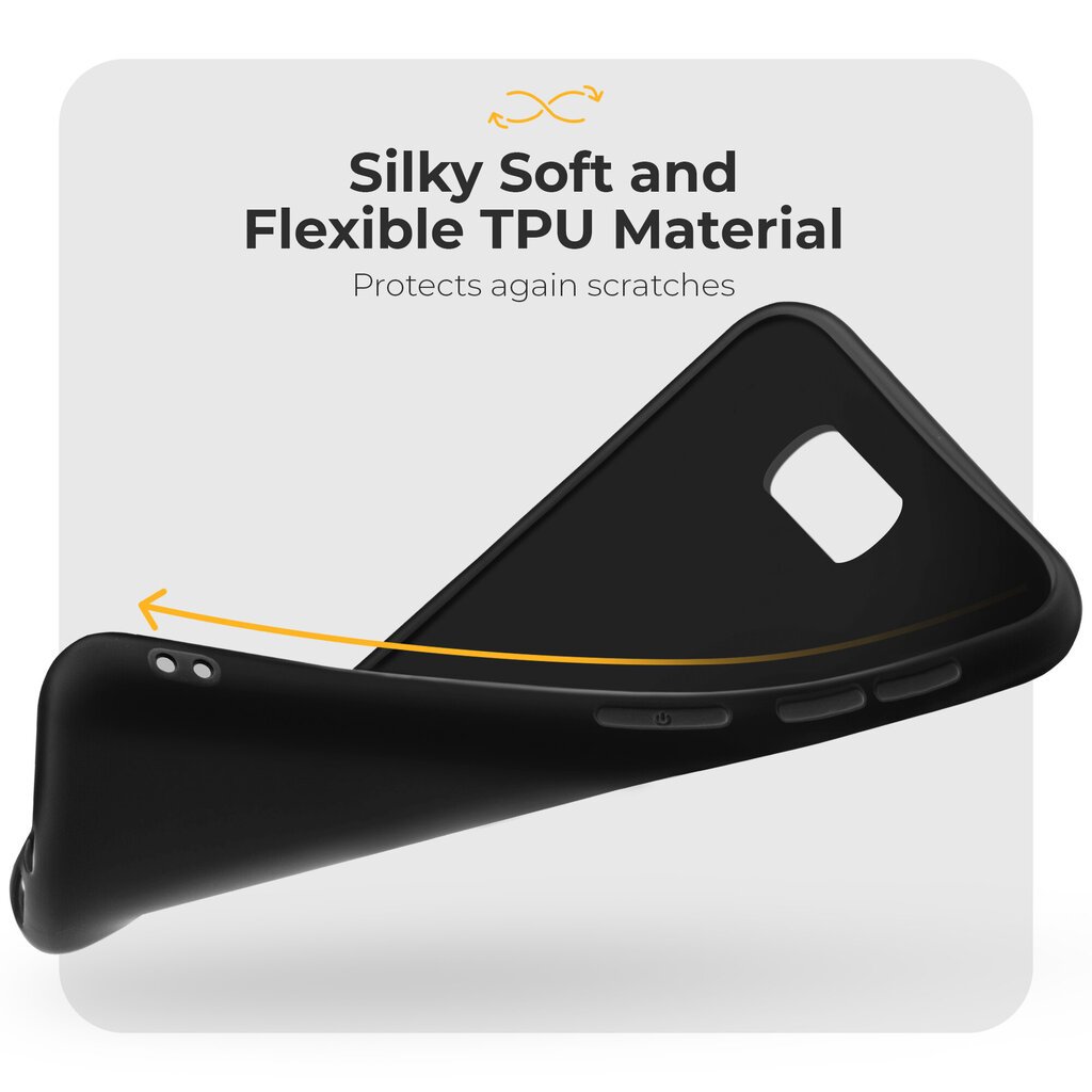 Moozy Minimalist plāns, matēts silikona vāciņš saderīgs ar Xiaomi Poco X3 Pro, Xiaomi Poco X3 NFC, Xiaomi Poco X3 telefona modeli, Melns cena un informācija | Telefonu vāciņi, maciņi | 220.lv