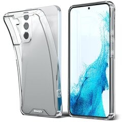 Moozy Xframe Triecienizturīgs vāciņš telefonam Samsung Galaxy S22 5G – caurspīdīgs hibrīda vāciņš ar triecienu absorbējošu TPU apmali cena un informācija | Telefonu vāciņi, maciņi | 220.lv