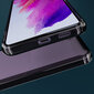Moozy Xframe Triecienizturīgs vāciņš telefonam Samsung Galaxy S21 FE 5G – divu krāsu caurspīdīgs hibrīda vāciņš ar melnu triecienu absorbējošu TPU apmali цена и информация | Telefonu vāciņi, maciņi | 220.lv
